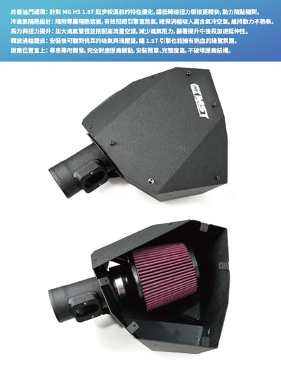 免運 免工資 MG01 MST進氣系統2